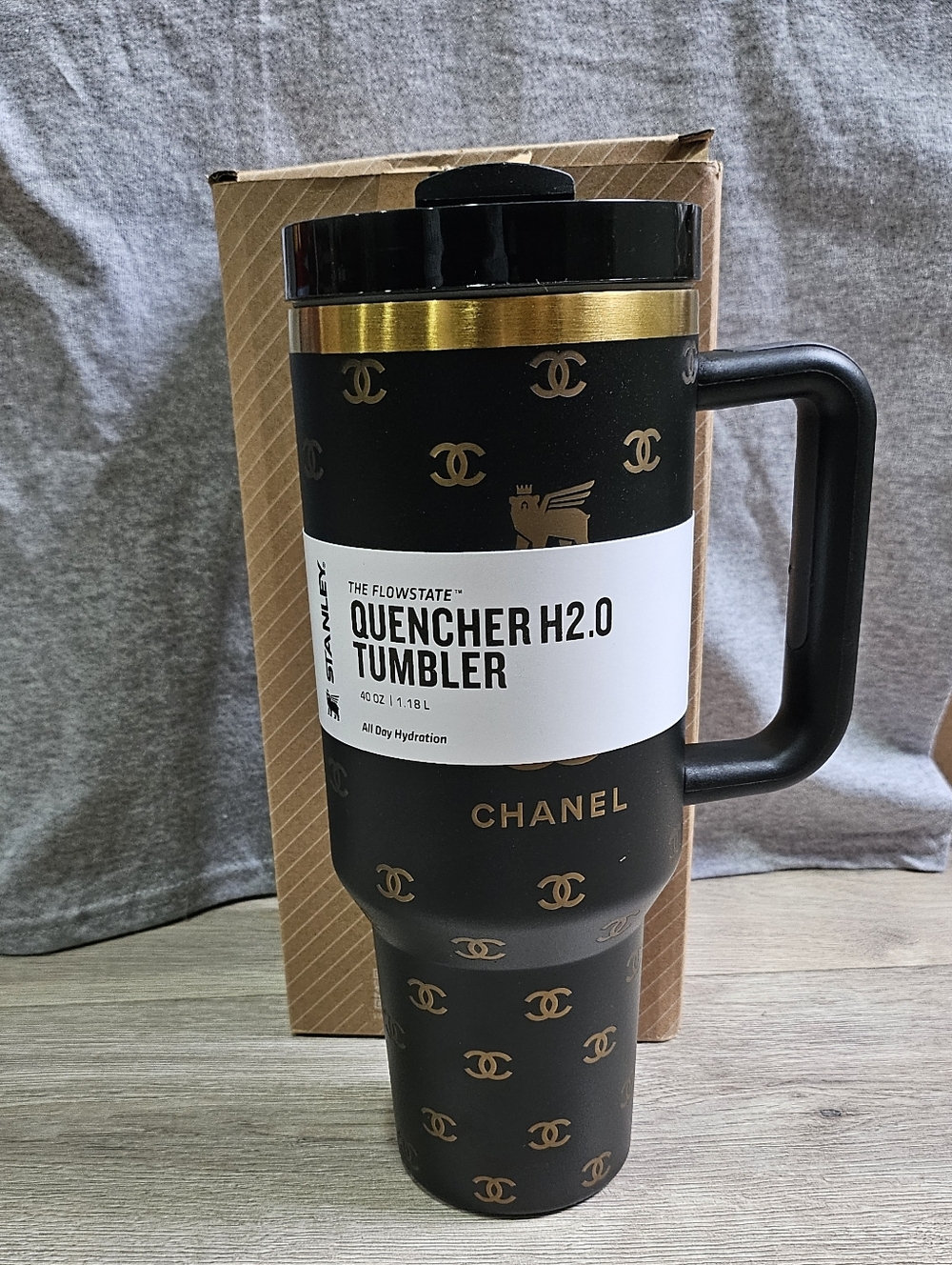 Chanel Stanley 40 oz Quencher H2.0 Tumbler